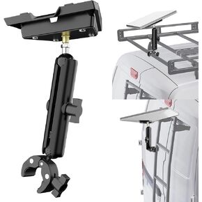 Portable Starlink Mini Mount for RV Ladders/Guardrails, Adjustable Starlink Mini Pole Clamp Mount, Starlink Mini Mounting Kit for Starlink Mini Dish
