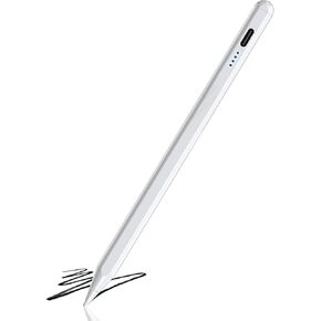 Stylus Pen for Apple iPad 2018-2024, 13 mins Fast Charge Stylus Pen,Palm Rejection, Tilt Sensitivity and Shortcuts. Pen for iPad 6/7/8/9/10, iPad Pro 11"/12.9", iPad Air 3/4/5, iPad Mini 5/6