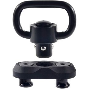 Adaptor Push Button 1 inch QD Swivel with Base Attachment for Keymod Rail System