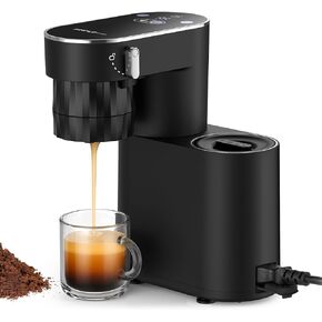 SIMPLETASTE Espresso Machine 20 Bar, Portable Multifunction Coffee Maker with Hot and Cold Brew, Dual Power Options, 6.1oz Water Tank, Single Serve Brewer for Travel, Camping, Office, Home