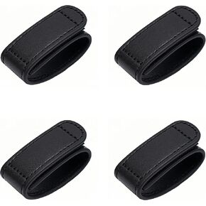 Duty Belt Keepers w/Hook & Loop Closure for 1.5"/1.75"/2"/2.25" Wide Leather Belt for Law Enforcement Police Security