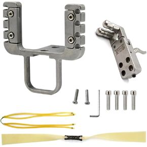 SUFFUSE DIY Slingshot Rifle, Slingshots for Adults Front Bow Gate with Release Device and 2 Slingshot Bands Heavy Duty