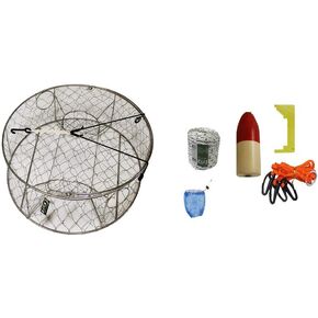 KUFA CT100+CAM3 Stainless Steel Wire Crab Trap with Crabbing Accessory Kit