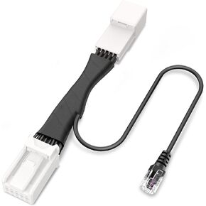 Radar Detector Power Adapter RJ11 Plug (10Pin Type B Connector) Compatible with Select Toyota,Lexus,Subaru Models with Auto Dimming Rearview Mirror,Radar Detector Adapter Cable,Clean Install