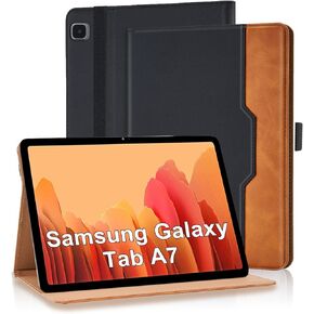 Case for Samsung Galaxy Tab S10 FE/ S9 FE 5G 10.9 Inch/Tab S9 11 Inch, PU Leather Galaxy Tab S9 FE Folio Cover with Magnetic & Auto Sleep/Wake, Multi-Angle Stand Cover for Man,Woman,Brown