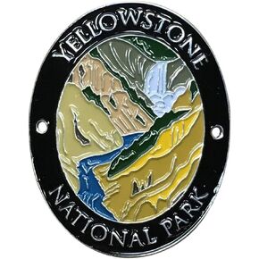 Yellowstone National Park Walking Medallion Stick Trekking Hiking, Designs for Outdoor Adventures, Hiking Walking Pole Stick