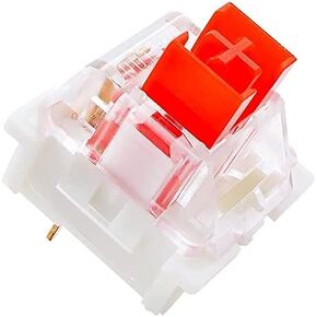 Pack 32 OUTEMU Red Switches,3 Pin Key Switch - Cherry MX Equivalent DIY Replaceable Switches for Mechanical Keyboard 45gf Linear/RGB/Dustproof