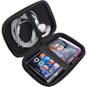 Compatible with HiBy Digital M300 Case, Lamshaw Hard Shell Travel and Storage Case Carrying Case Compatible with HiBy Digital M300 4 Inches Music Player (Black)