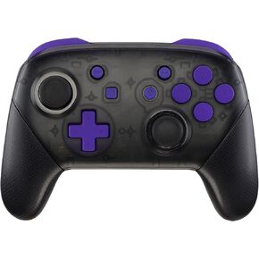 الإصلاح الأرجواني المتطرف ABXY D -PAD ZL ZL L R KEYS لوحدة تحكم Nintendo Switch PRO ، أزرار مجموعة كاملة من DIY مع أدوات لـ Nintendo Switch Pro - وحدة تحكم غير مضمنة