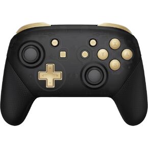 eXtremeRate Metallic Champagne Gold Repair ABXY D-pad ZR ZL L R Keys for Nintendo Switch Pro Controller, DIY Replacement Full Set Buttons for Nintendo Switch Pro Controller - Controller NOT Included