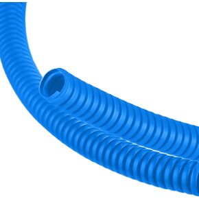 1/4 Inch x 24.6 ft Wire Loom Split Tubing Guard Plastic Convoluted Flex Electric Wire Cord Protectors from Pets No Chew(Red)