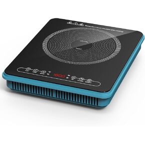 Portable Induction Cooktop, Single Burner Electric Cooktop True 1800W, Countertop Induction Hot Plate Large 110v, for 5.9-13.7" Pans, Faster Heating Mode, 270 Mins Timer,Compatible Magnetic Cookware