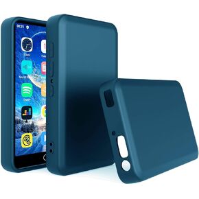 MP3 MP4 Player Case for ZAQE M505 4.0 inch, Fotosuncy Slim Fit Soft TPU Matte Cover with Cleaning Cloth Navy Blue