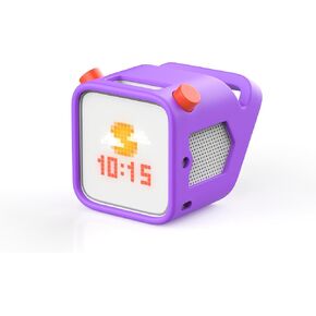 Silicone Case Compatible with Yoto Player (3rd Generation), Easy-to-Carry Handle, Silicone Case, Anti-Slip Case, Protective Cover, Adventure Jacket (Purple)