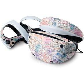 MightySkins Glossy Glitter Skin Compatible with Sony Playstation VR2 - Ive Been Everywhere | Protective, Durable High-Gloss Glitter Finish | Easy to Apply | Made in The USA