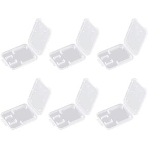GSHLLO 40 Pcs Clear Plastic Memory Card Cases SD Card Storage Box TF Card Storage Case SDHC Card Holders Small Items Storage Organizer