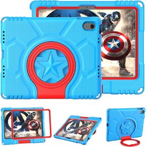 DICEKOO Kids Case for iPad 10th Generation 10.9 inch 2022 Release, with Built-in Screen Protector Durable Shockproof Handle Kickstand Kids Cover for Apple iPad 10 Gen 10.9" - Blue