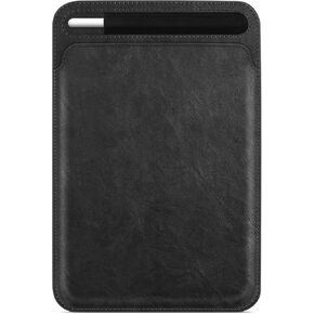Fintie Sleeve with Pencil Holder for iPad Air 11 & Air 5/4, iPad 10th Gen / 9th Gen/Pro 11-inch, Slim Fit Vegan Leather Protective Cover Carrying Case Bag, Black