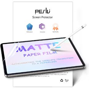 2 Pack Like Paper Screen Protector for iPad 10th 2022 10.9" & iPad 11th A16 2025 11", Matte Anti Glare PET Film/Blue Light Filter Eye Protection Cover/Drawing & Writing Feel Like on Paper