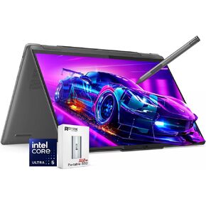 Lenovo Yoga 7i 2-in-1 14" WUXGA Touch AI Laptop, Intel 12-Core Ultra 5 125U (>i7-1355U), 16GB LPDDR5X RAM, 1TB SSD, Fingerprint, FHD Webcam, AI Copilot, Win11 Home, W/512GB PSD Stylus