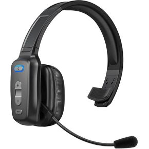 Bluetooth Headset, Wireless Trucker Headset with Mute Button-Work Headphone with Noise Canceling Microphone Truck Driver 60Hrs for Cellphone Office Work