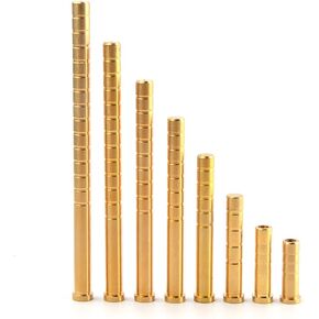 AMEYXGS 6pcs Archery Brass Arrow Weight 100/150/200/250/300 Grains Combo Screw Point Copper Insert