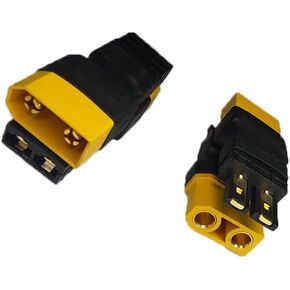 4pcs TRAX to XT90 Male Female No Wire Adapter,2pcs TRAX Female to XT90 Male and TRAX Male to XT90 Female RC Connector Adapter(W20-4)