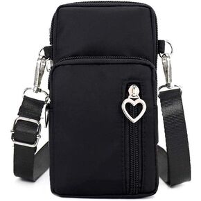 MINTEGRA Crossbody Phone Purse Nylon Shoulder Pouch Walking Wallet Wristlet Sport Armband