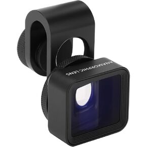 Mobile Anamorphic Lens, 1.33X Wide Screen Deformation Filmmaking Lens, Aluminum Alloy Optical Glass Phone Movie Len for Smartphones/iOS Pad