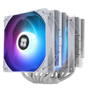 Peerless Assassin 120 SE WHITE ARGB CPU Air Cooler,6 Heat Pipes CPU cooler,Dual 120mm TL-C12CW-S PWM Fan,Aluminum Heatsink Cover,AGHP Technology, for AMD AM4 AM5/Intel 1150/1151/1200/1700