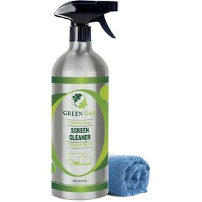 Green Oak Screen Cleaner Screen Cleaner Spray for LCD, LED, TVs, Laptops, Tablets, Monitors, Phones, and Other Electronic Screens - Gently Cleans Fingerprints, Dust, Oil (16oz) in Kuwait