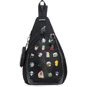 Mens Womens Oxford Ita Bag Pin Display Chest Pack Single Shoulder Bag Sport Backpack Packs Hiking Daypack