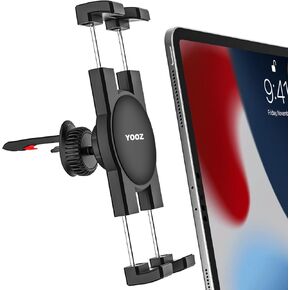 جهاز تربع سيارة تويس ، حامل هاتف جهاز توصيل للسيارة للسيارة [ترقية لا تهتز أبدًا] لـ iPad Pro Air Mini ، Galaxy Tab ، Kindle ، Fire ، iPhone 16 15 Pro Max ، 4-12.9 "