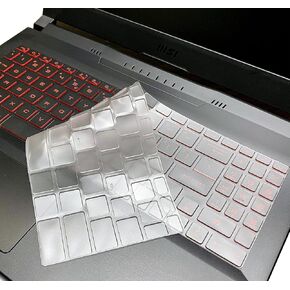 Keyboard Cover for MSI Cyborg 15 A13VE 2023, MSI GL66 GL76, Stealth GS77, Katana GF66 GF76, Raider GE78 HX, MSI Sword 15 17, MSI Crosshair 15.6" 17.3", Stealth 16 17 Studio Keyboard Skin Accessories
