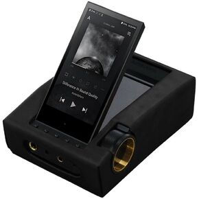 MITER Case for Astell&Kern ACRO CA1000T, Handcrafted Pull-Up Leather Cover-BK Black