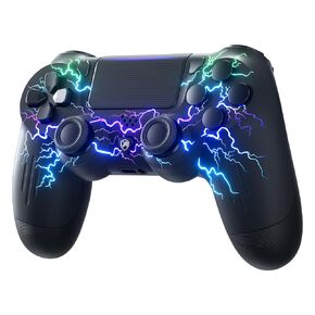 ECHTPower Wireless Controller for PS-4/Slim/Pro/PC with Dual Vibration, RGB, 1000 mAh Battery, 6-Axis, Touchpad, Headphone Jack, Screenshot