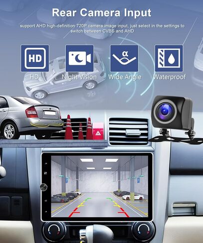 2G+64G راديو دين واحد مع carplay اللاسلكي -10.4inch HD الشاشة اللمسات القابلة للتدوير القابلة للتشغيل اللاسلكي Android Auto FM/RDS EQ GPS Bluetooth مع WIFI 50UIS USB Mirrorlink Camera in Saudi Arabia