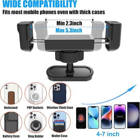 Gym Magnetic Phone Holder Mount,Portable Magnetic Cell Phone Holder for Gym,360 Degree Adjustable,Compatible with 4-7" Smartphones in Saudi Arabia