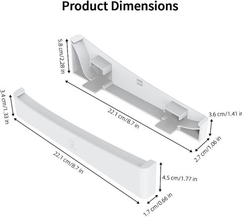 قوس التثبيت الأفقي لـ PS5 Pro/PS5 Slim ، Easy Enstrivation High Sentive ، PS5 Stand ، PS5 أفقي ، حامل PS5 Slim ، الطرز الطرز الجديد PS5 (شفاف) in Kuwait