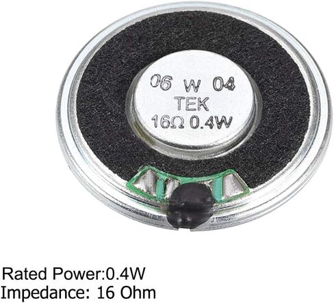 uxcell 0.5w 16 أوم مكبر صوت داخلي صغير مكبر الصوت 28 مم ديا 4pcs in Saudi Arabia