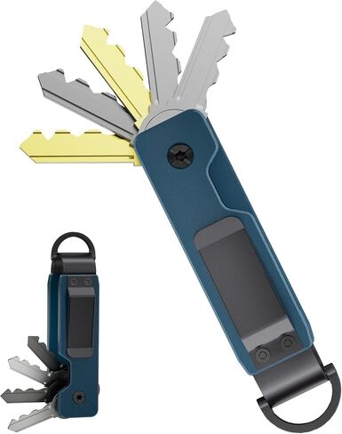 منظم المفاتيح ، حامل مفتاح مضغوط لسلسلة المفاتيح ، سلسلة مفاتيح الجيب المعدنية البسيطة ، يؤمن 1-5 مفاتيح in Kuwait