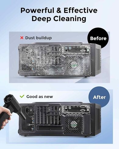 Duster Air Air مضغوط ، منفاخ ميني Super Power Mini Cordless ، Duster Air Electric القابل للتعديل بثلاث سرعات ، لا يوجد منفاخ هواء قابل لإعادة الشحن المعلبة لتنظيف سيارة كمبيوتر المفاتيح ، هدايا للرجال in Saudi Arabia