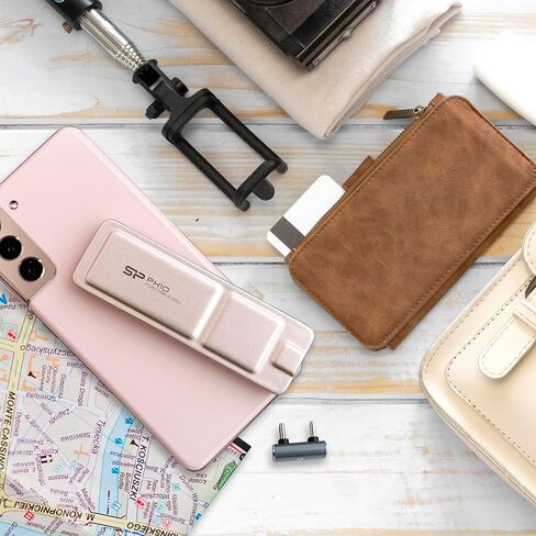 طاقة السيليكون 1 تيرابايت PX10 USB-C 3.2 Gen 2 SSD W/Type-C USB Dongle (Pink) in Kuwait