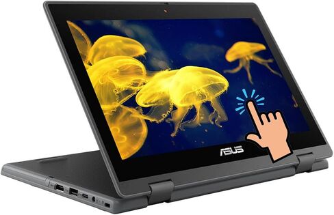 ASUS BR1100 LAPTOP 2IN1 ، 11.6in كمبيوتر محمول تعمل باللمس ، CELERON N6000 ، ذاكرة وصول عشوائي 8GB ، 128GB SSD ، HDMI ، Windows 10 Pro (متجدد) in Kuwait