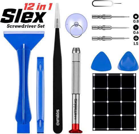 Screwdriver Set for iPhone 16/16 Pro/15/14/13/12/12 Pro/11/11 Pro/X/XR/XS Max, Repair Tool Kit for iPhone, Magnetic Premium Opening Pry Tool with PH000, Y000 Tripoint and P5 Pentalobe Screwdriver in Saudi Arabia