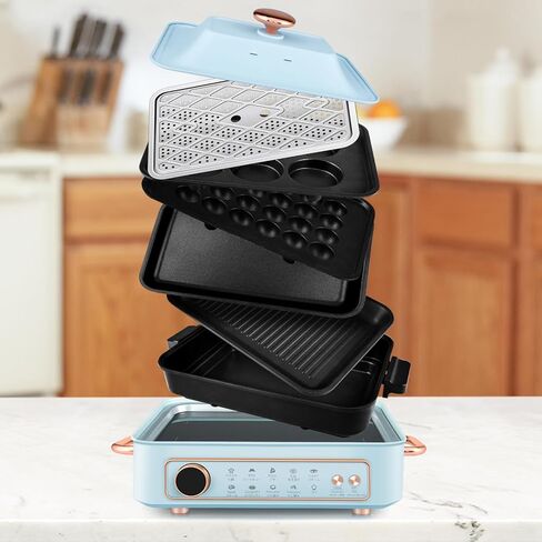 متعدد الوظائف لشواية الشواء الكورية ، مقلاة ، صينية وتبخير 1500 واط موقد Cooktop موقد كونترتوب محارق تحريض كهربائي محارق لا دخن. in Kuwait