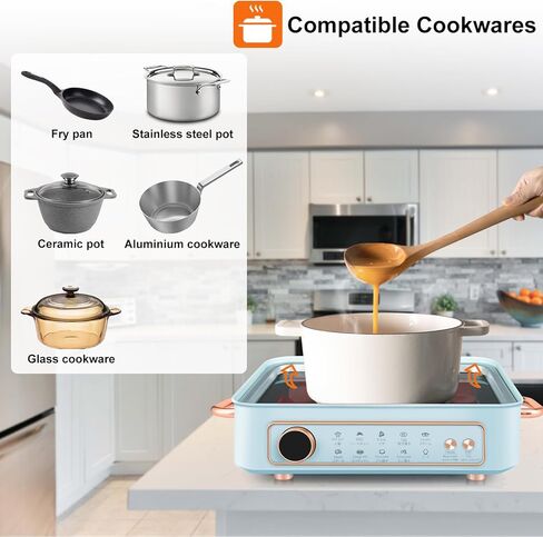 متعدد الوظائف لشواية الشواء الكورية ، مقلاة ، صينية وتبخير 1500 واط موقد Cooktop موقد كونترتوب محارق تحريض كهربائي محارق لا دخن. in Kuwait