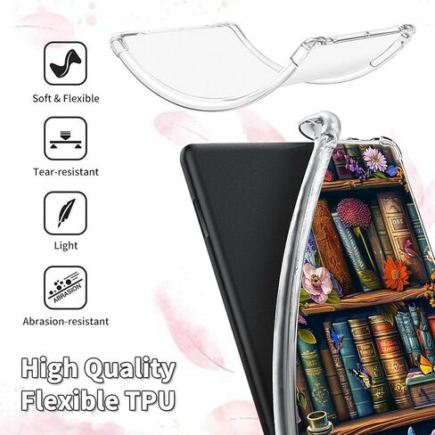 Clear Case for 10.3" Kobo Elipsa 2E eReader, Transparent TPU Silicone Protective Shell Shockproof Case for Kobo Elipsa 2E 10.3 Inch Released 2023, Dragon Purple in Kuwait