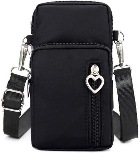 MINTEGRA Crossbody Phone Purse Nylon Shoulder Pouch Walking Wallet Wristlet Sport Armband in Kuwait