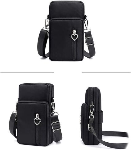 MINTEGRA Crossbody Phone Purse Nylon Shoulder Pouch Walking Wallet Wristlet Sport Armband in Kuwait